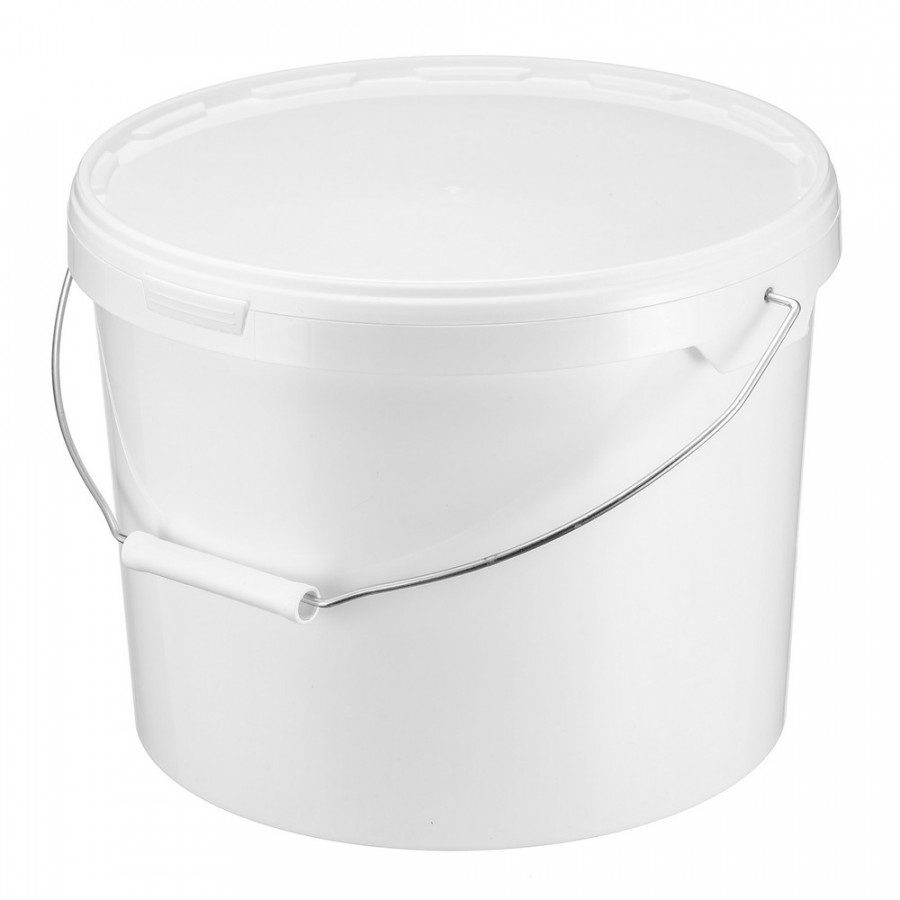 Ведро 11,3л пластиковое с крышкой и металл ручкой Ведро 11,3л пластиковое с крышкой и металл ручкой